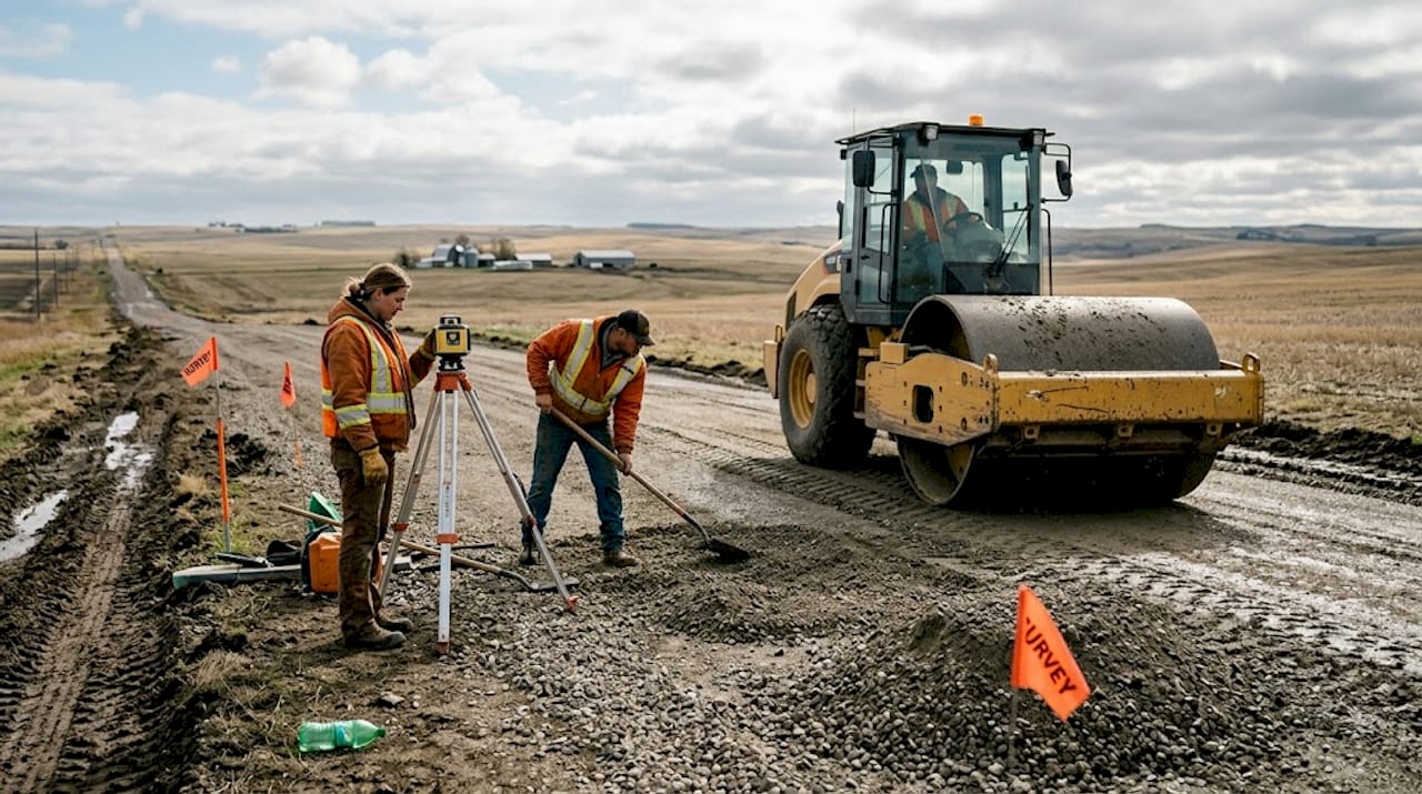 Compacting Base Course Base course in paving: build durable Alberta roads