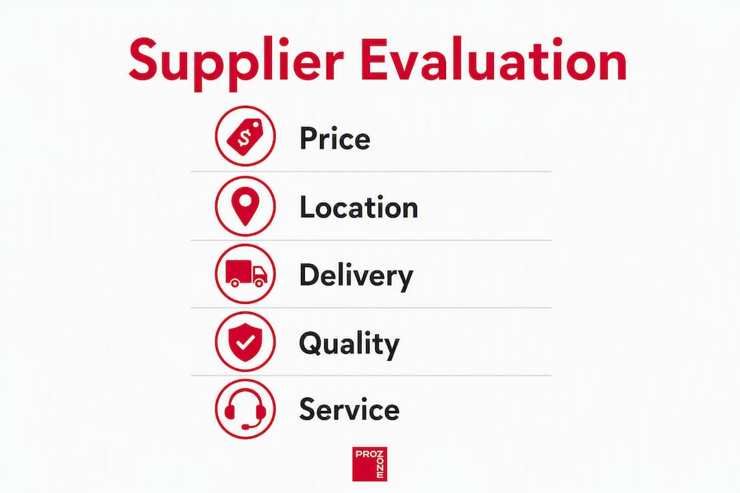 Infographic on evaluating landscape suppliers near Edmonton