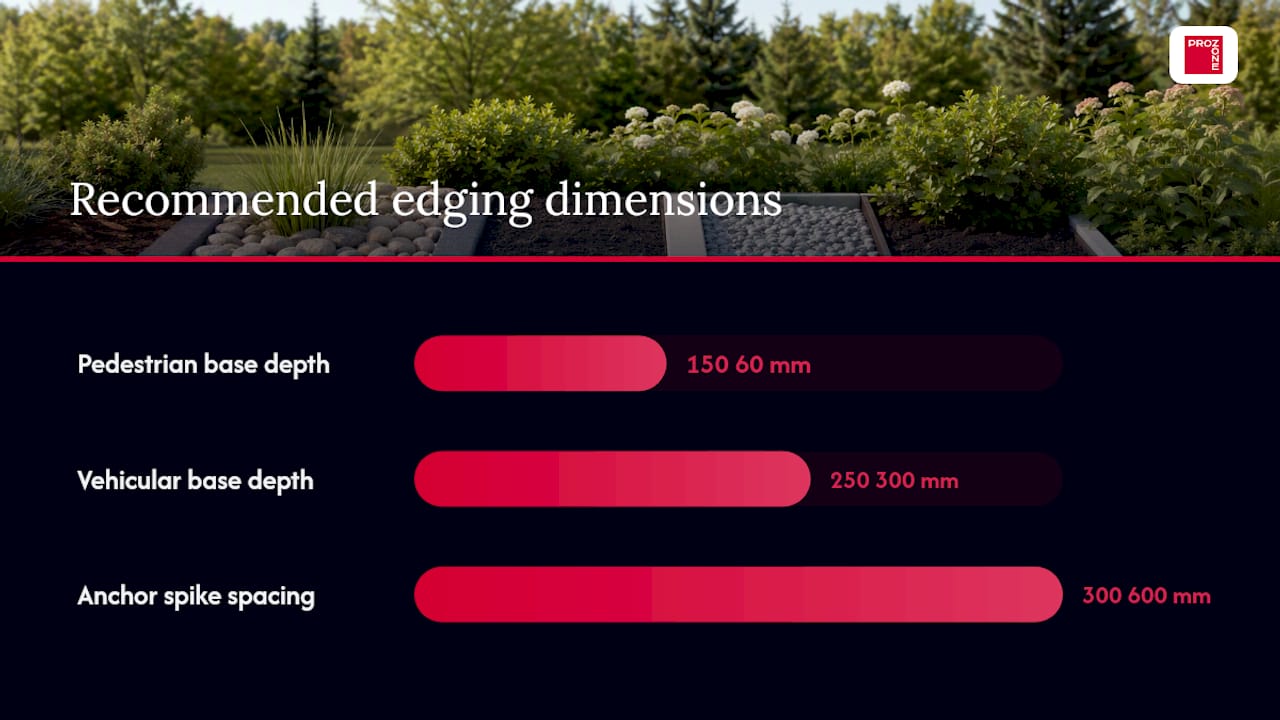 What are the core installation rules for paver edging? — overview diagram