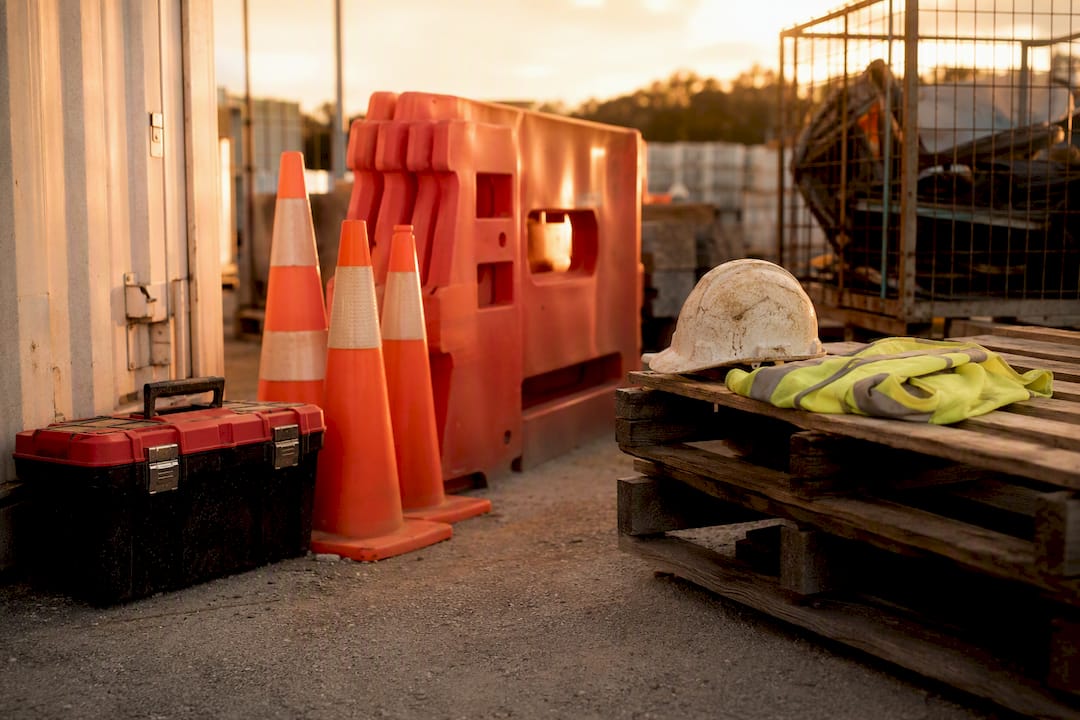 Construction site safety tools and equipment