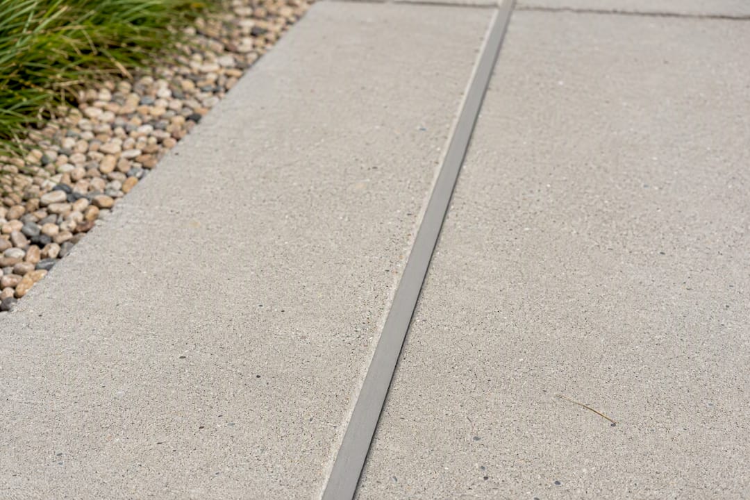 Clean, well-maintained concrete expansion joint