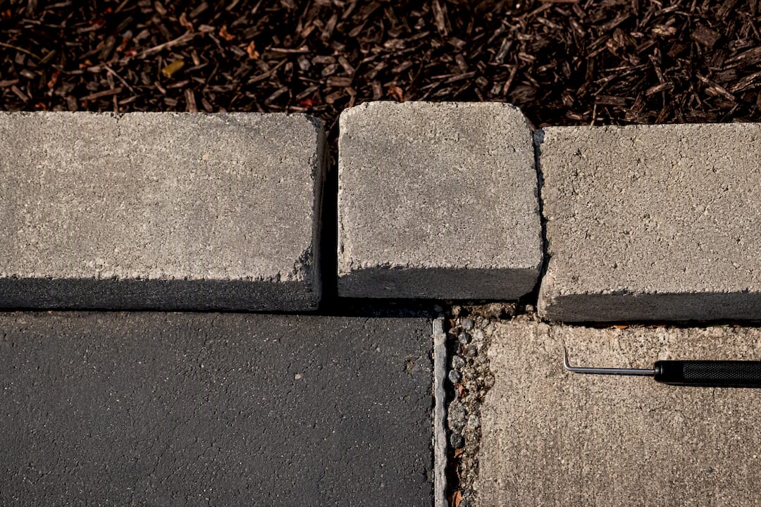 Spring thaw gaps and heaving at driveway edge