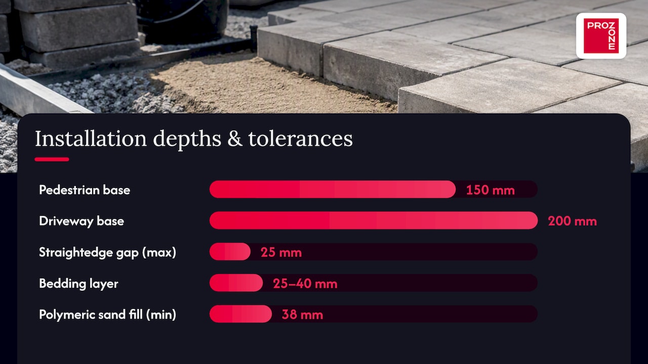Installation essentials: base, bedding and edge restraint — overview diagram